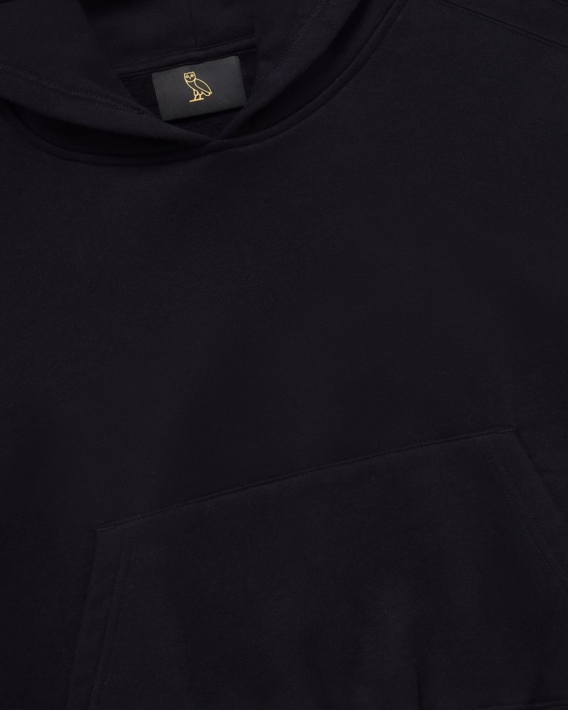octobers very own ovo cropped hoodie sweaters black