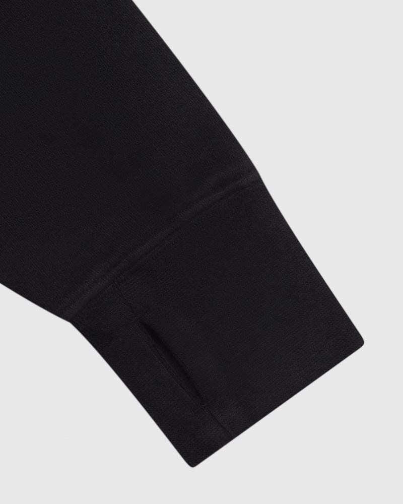 octobers very own ovo cropped hoodie sweaters black