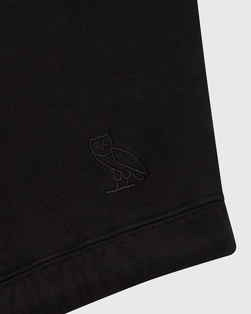 sweaters octobers very own ovo cropped crewneck sweatshirt black