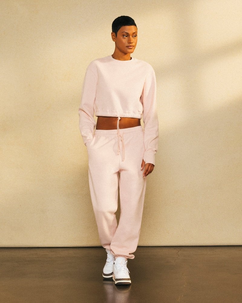 sweaters octobers very own ovo cropped crewneck sweatshirt pinks