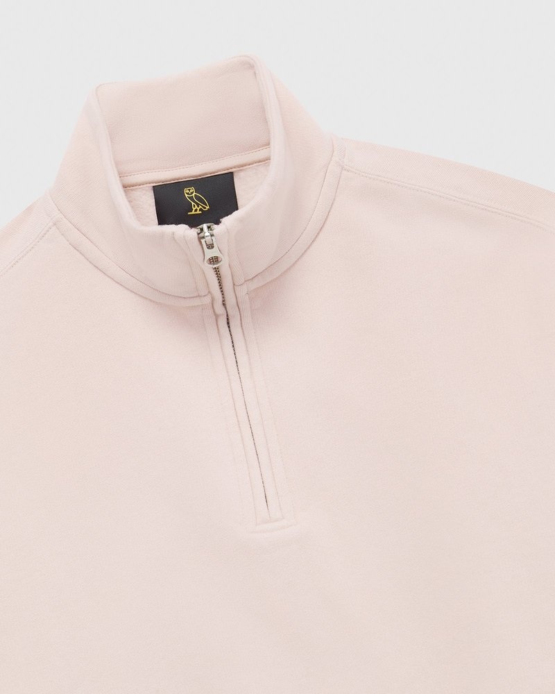 sweaters octobers very own ovo quarter zip mockneck sweatshirt pinks
